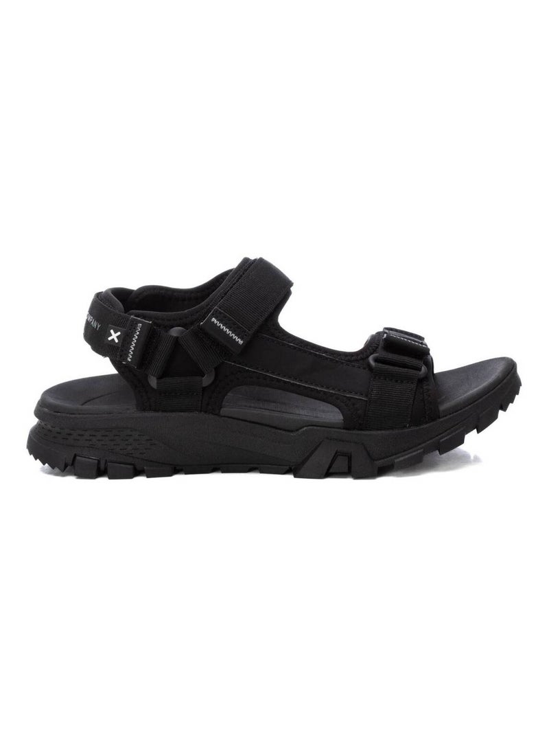 Sandales décontractées à sangle ajustable Noir - Kiabi