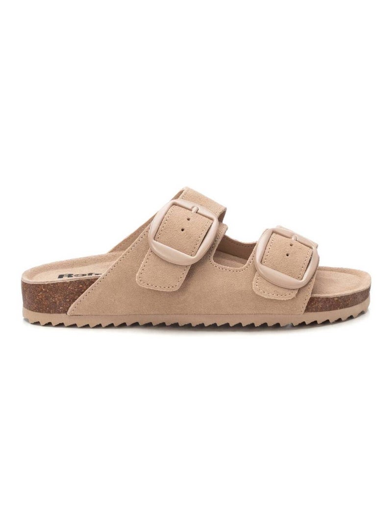 Sandales décontractées avec boucle Beige - Kiabi