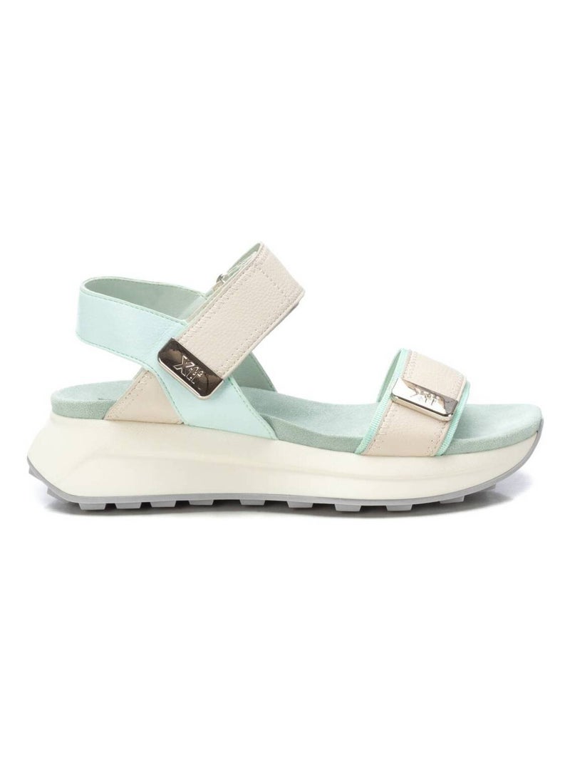 Sandales décontractées avec boucle Bleu azur - Kiabi