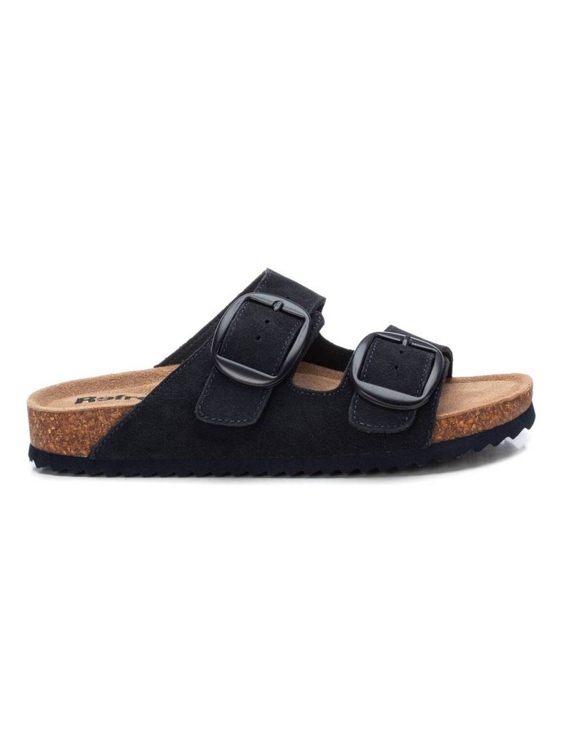 Sandales décontractées avec boucle Bleu - Kiabi