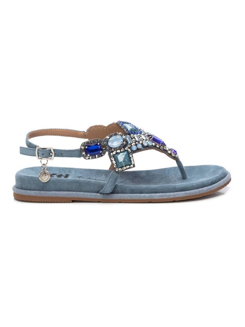 Sandales décontractées avec boucle Bleu - Kiabi