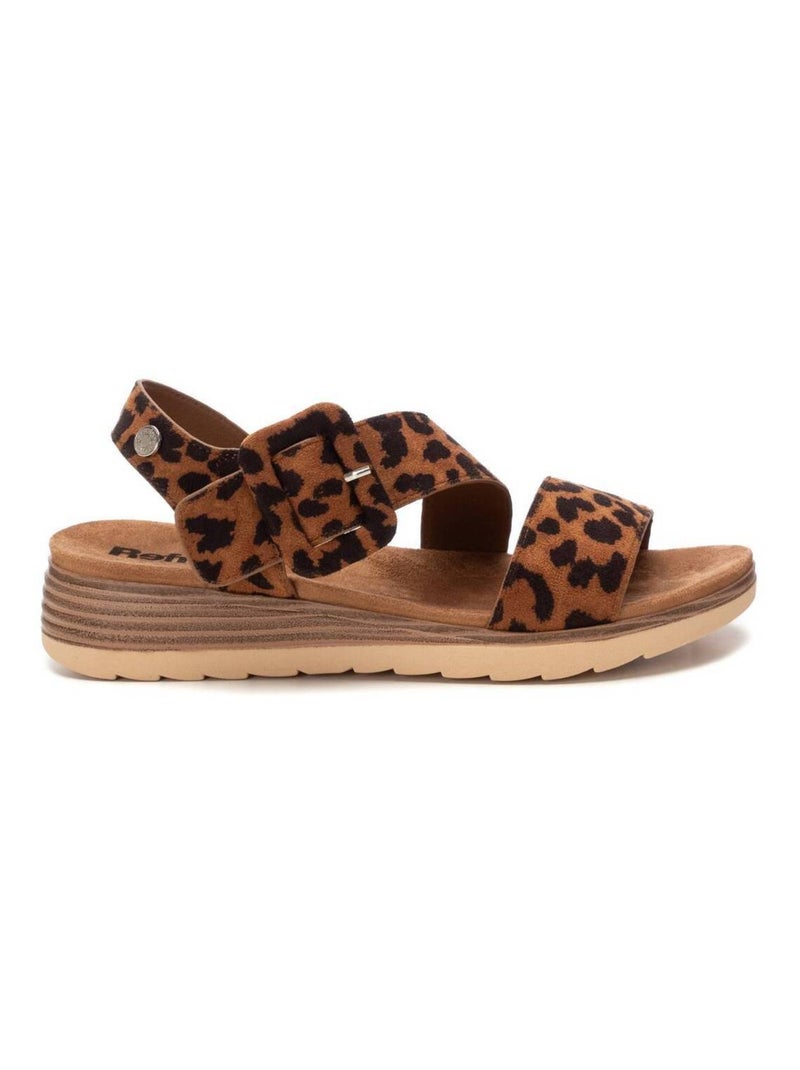 Sandales décontractées avec boucle Camel - Kiabi