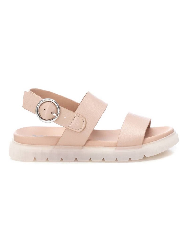 Sandales décontractées avec boucle Crème - Kiabi