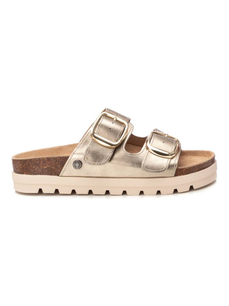 Sandales décontractées avec boucle Doré/or - Kiabi