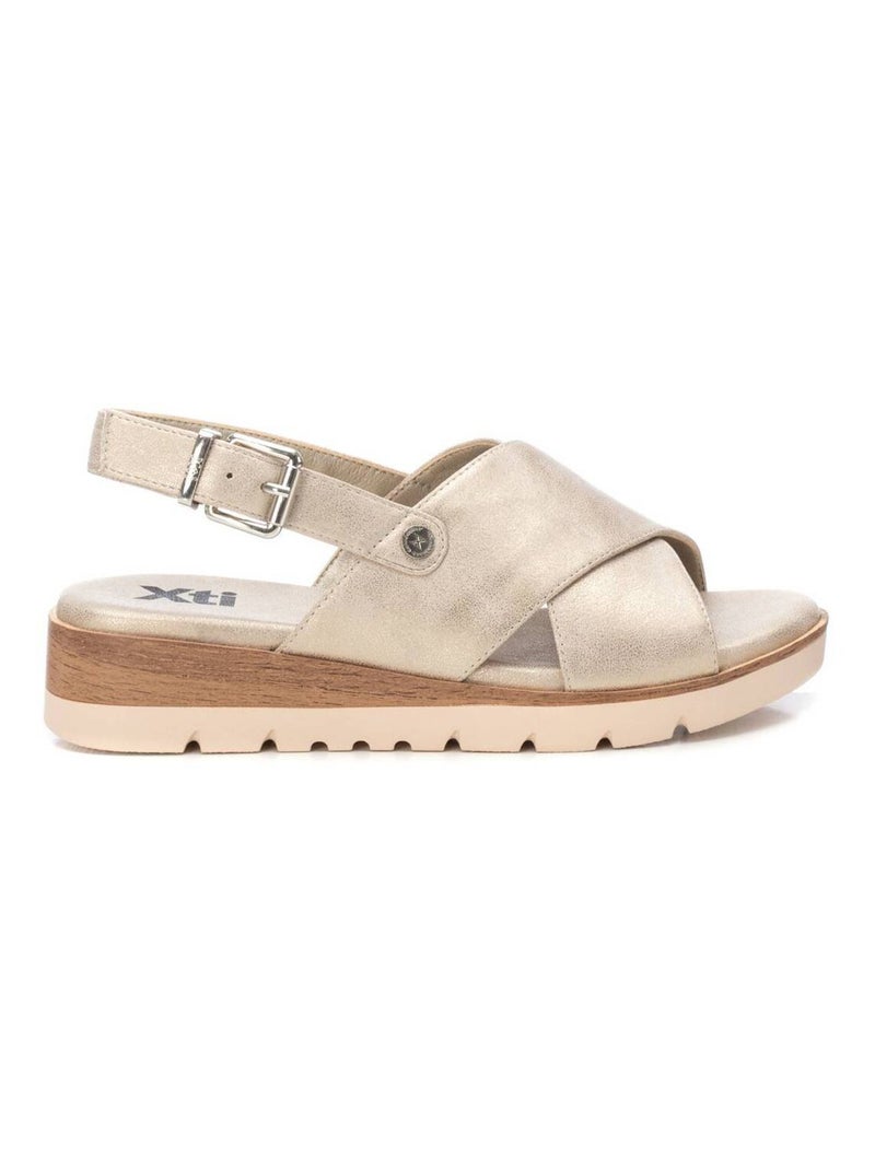 Sandales décontractées avec boucle Doré/or - Kiabi