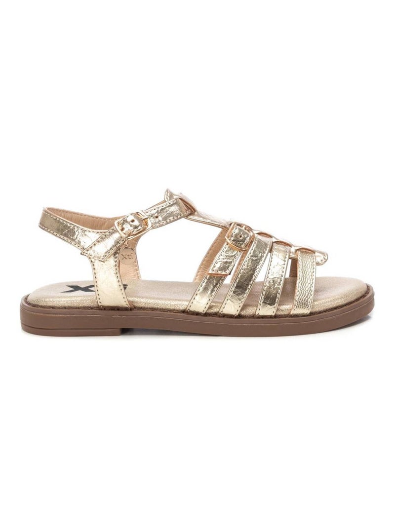 Sandales décontractées avec boucle Doré/or - Kiabi