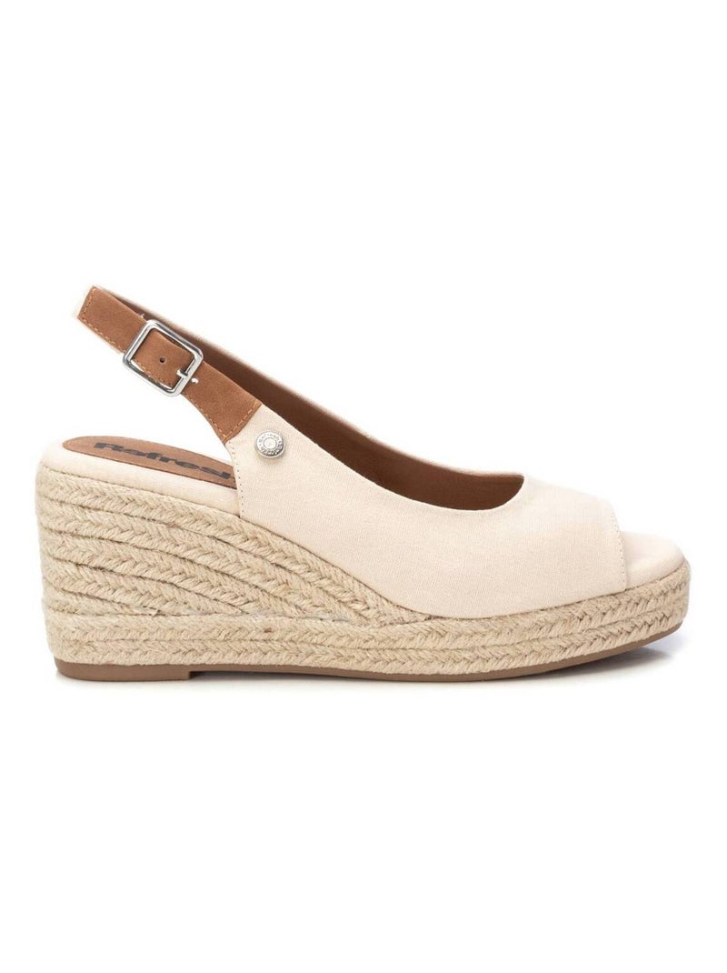 Sandales décontractées avec boucle et semelle compensée Beige - Kiabi