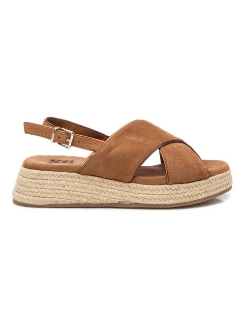 Sandales décontractées avec boucle et semelle compensée - Kiabi