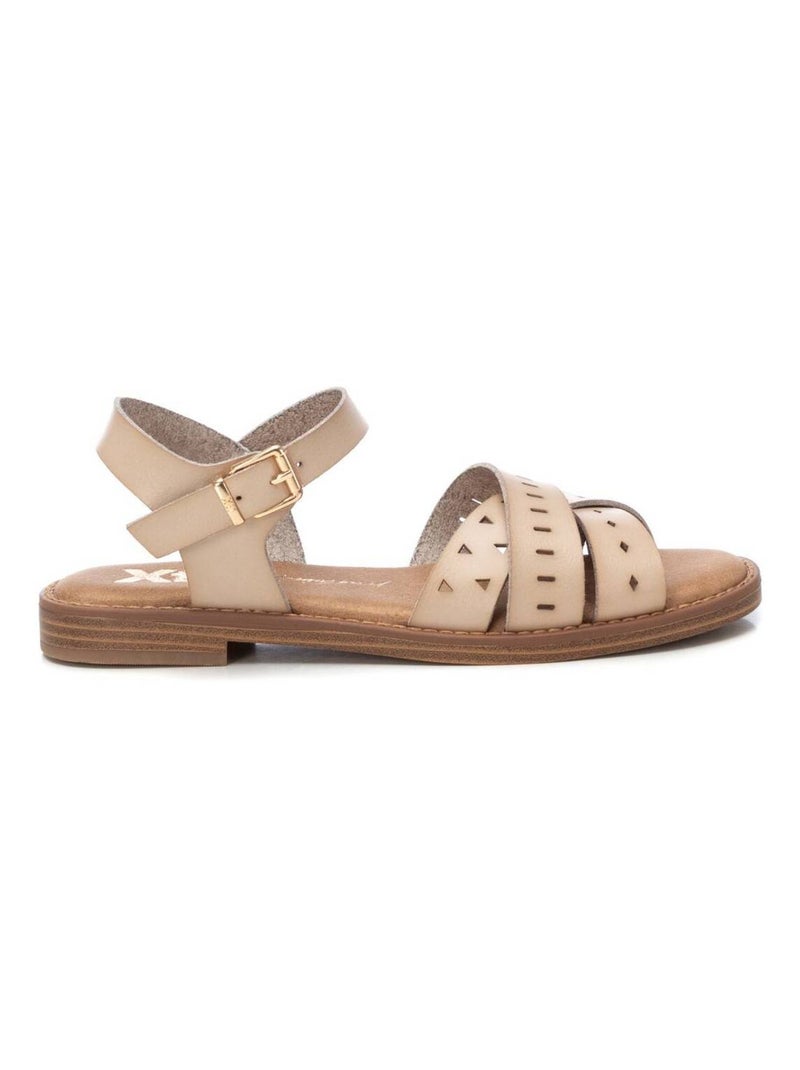 Sandales décontractées avec boucle Gris - Kiabi