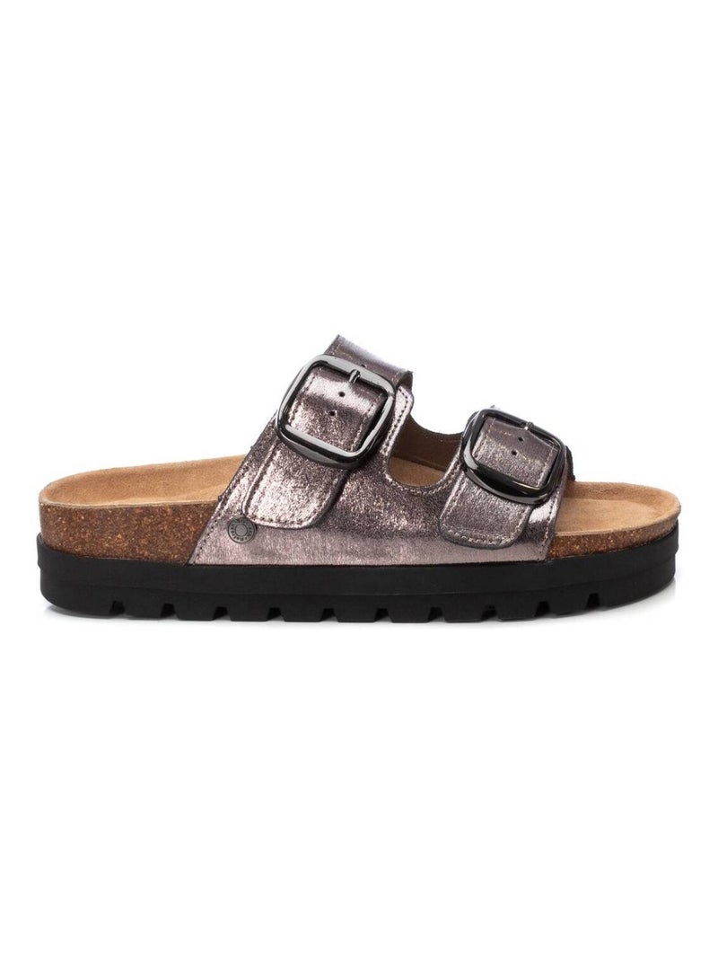 Sandales décontractées avec boucle Gris Gris - Kiabi