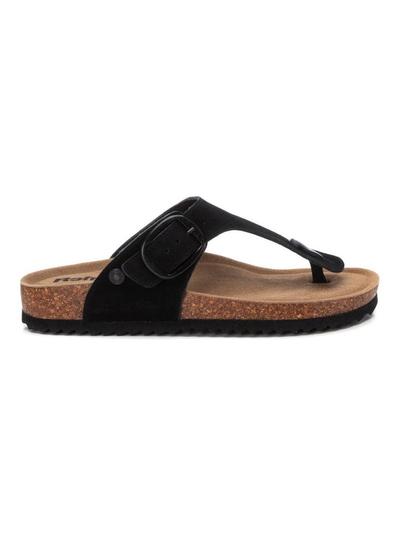 Sandales décontractées avec boucle Noir - Kiabi