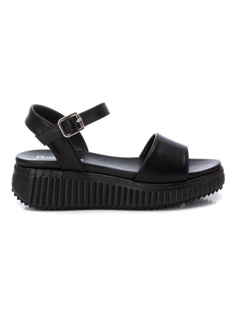 Sandales décontractées avec boucle Noir - Kiabi