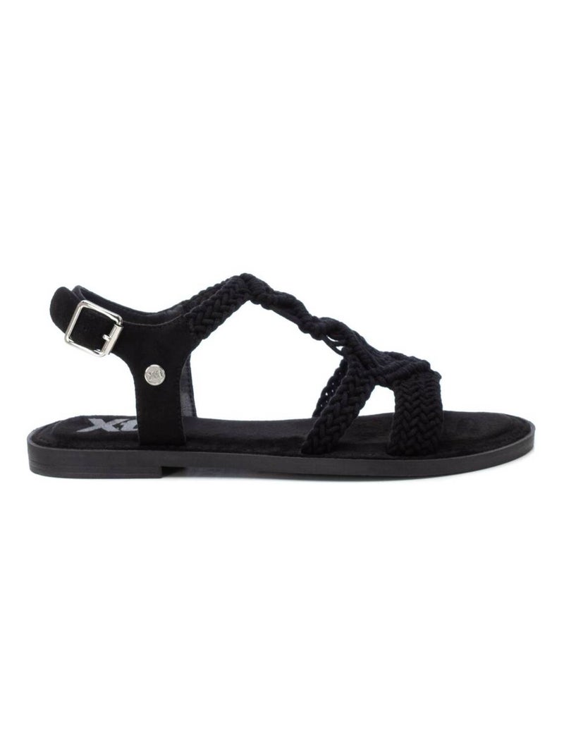 Sandales décontractées avec boucle Noir - Kiabi