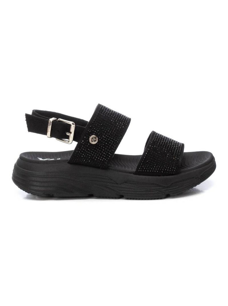 Sandales décontractées avec boucle Noir - Kiabi