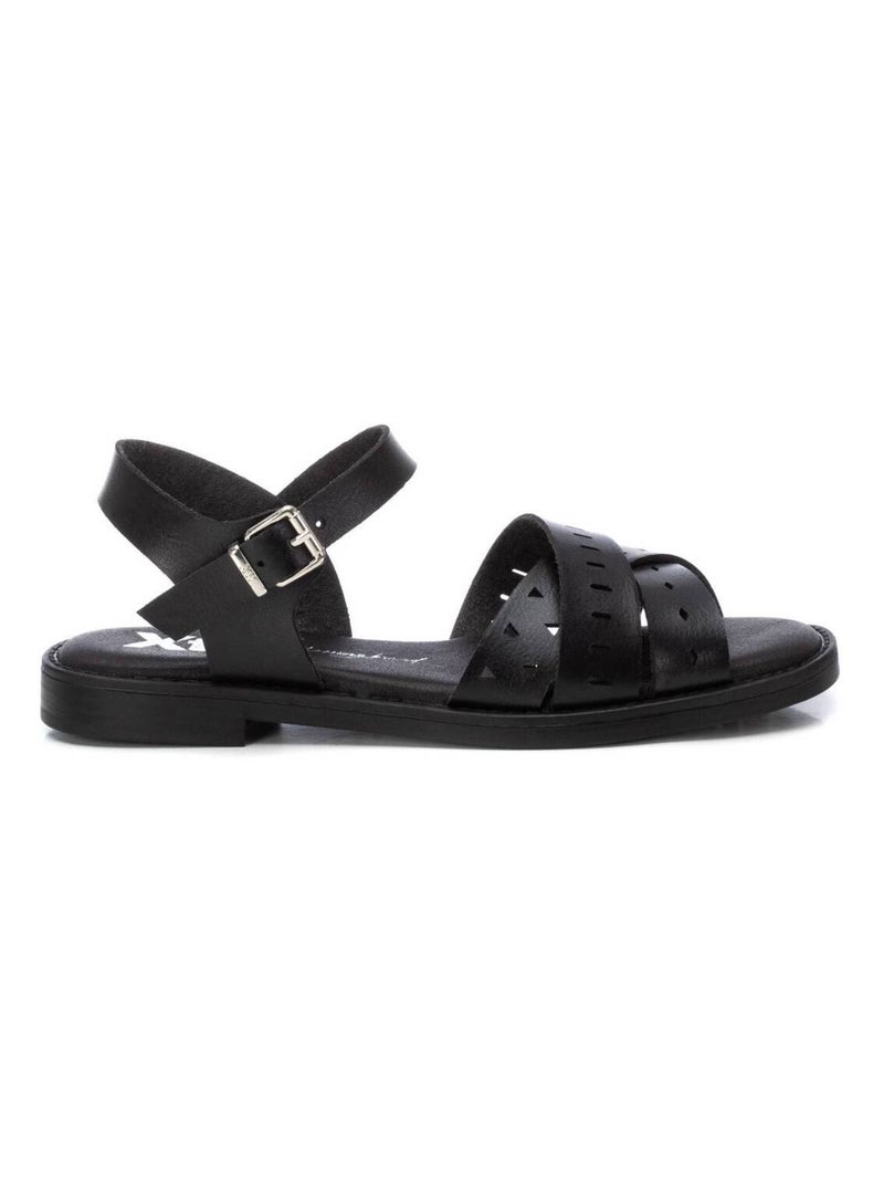 Sandales décontractées avec boucle Noir - Kiabi