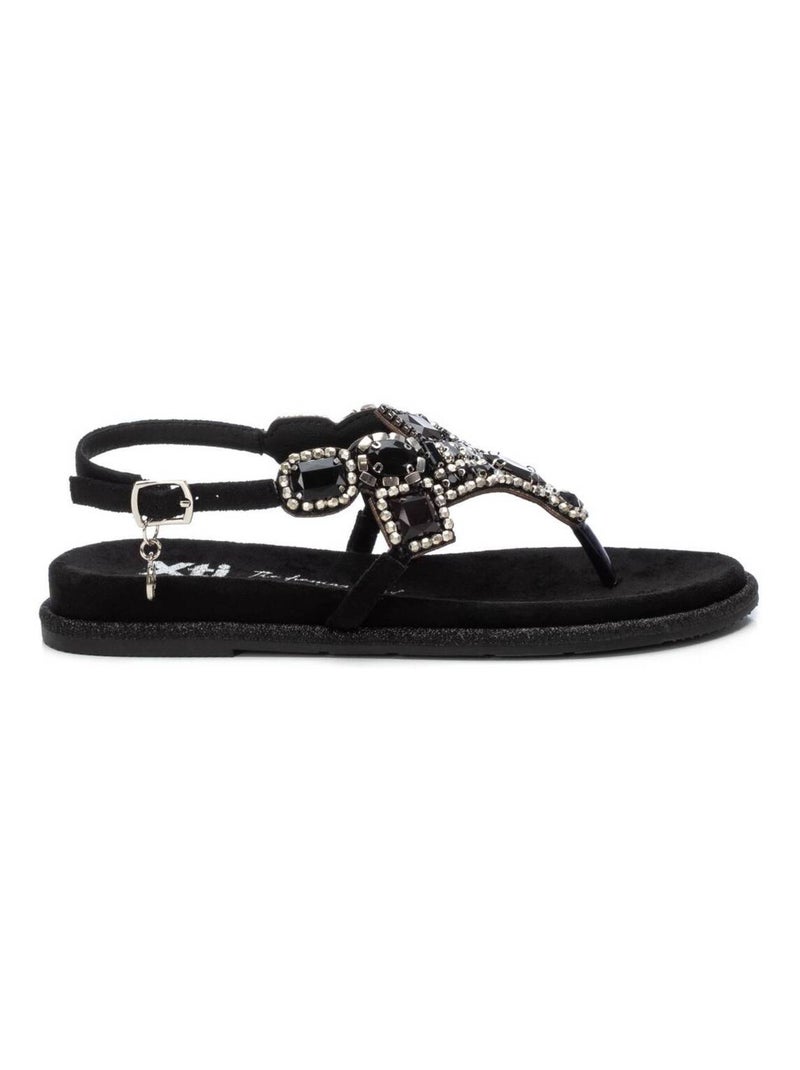 Sandales décontractées avec boucle Noir - Kiabi