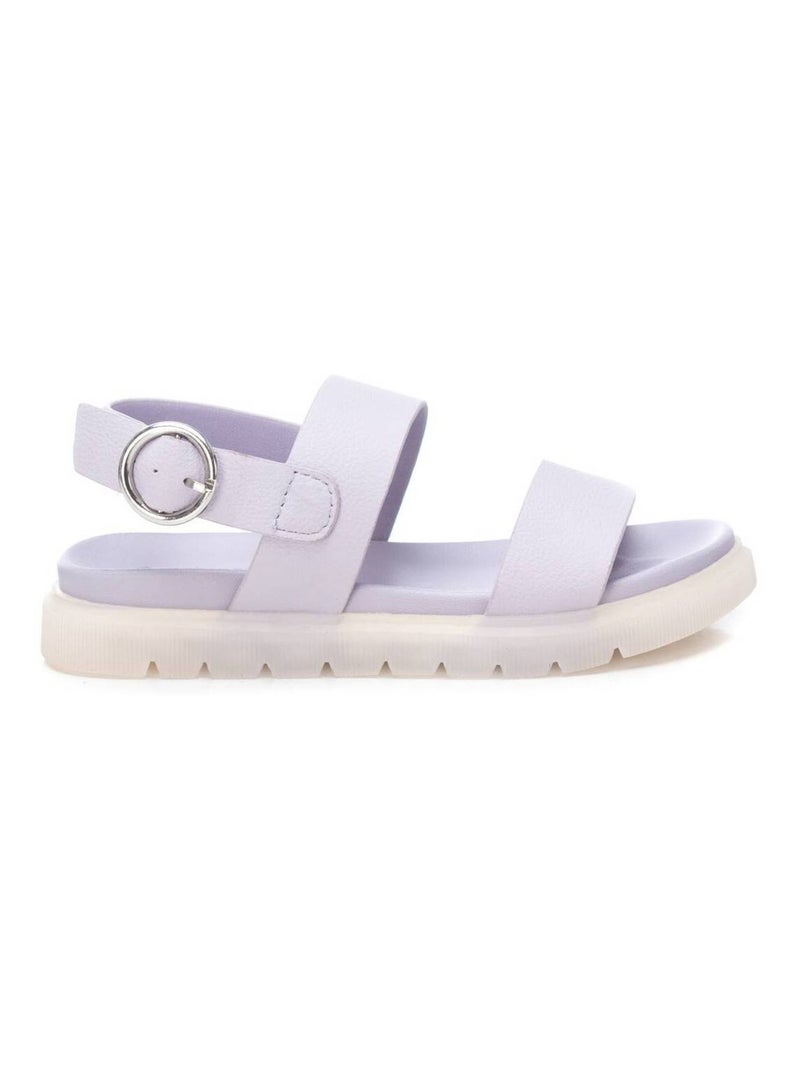 Sandales décontractées avec boucle Violet - Kiabi