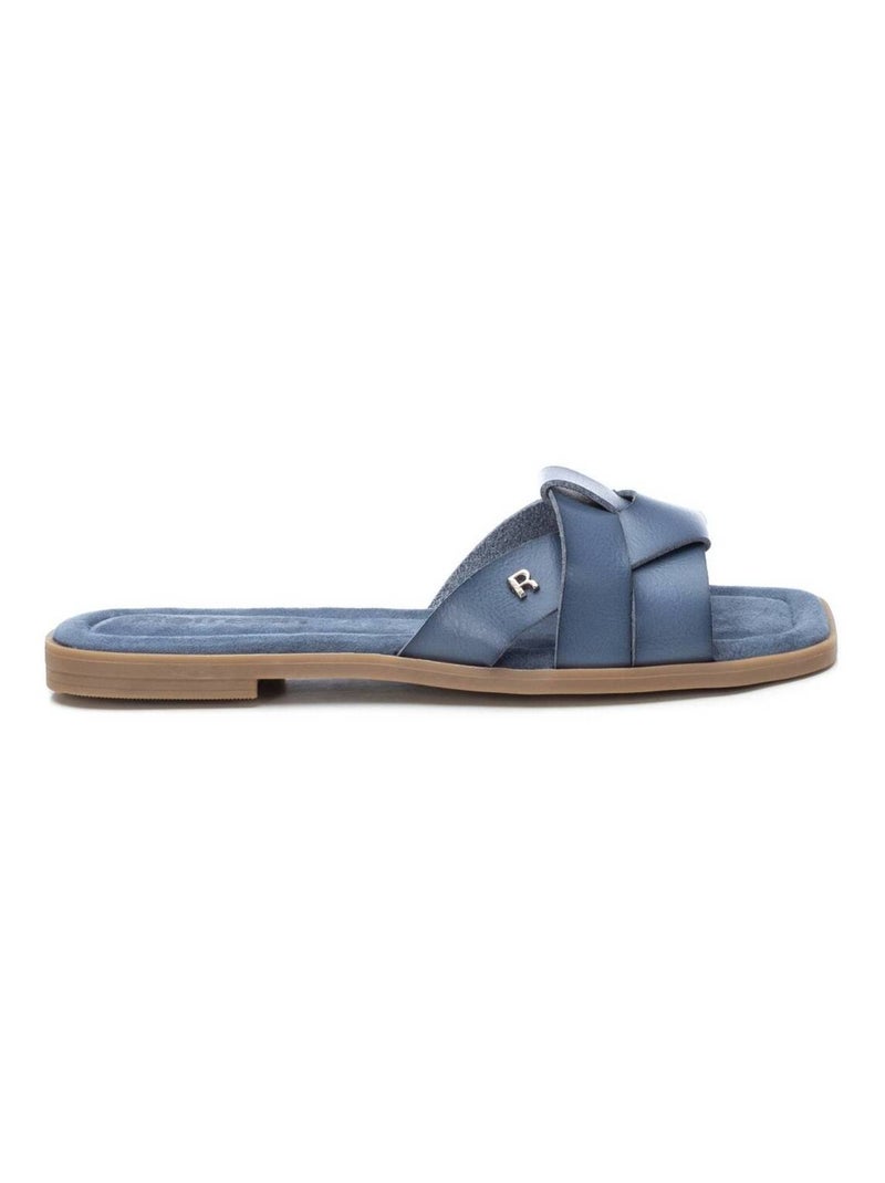 Sandales décontractées avec bride arrière Bleu - Kiabi