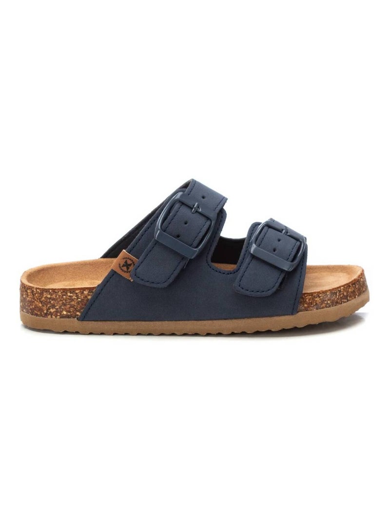 Sandales décontractées avec bride arrière Bleu - Kiabi