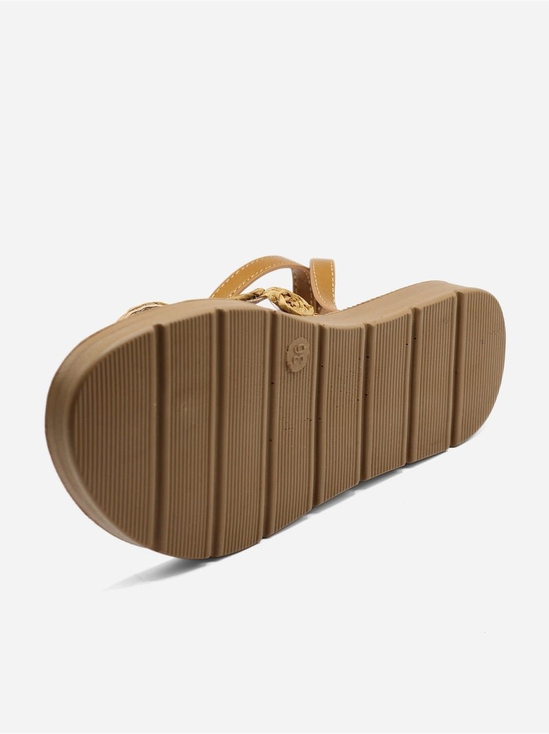 Sandales détails à perles  - C M Camel - Kiabi