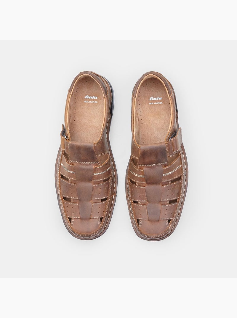 Sandales d'été décontractées BATA Marron - Kiabi
