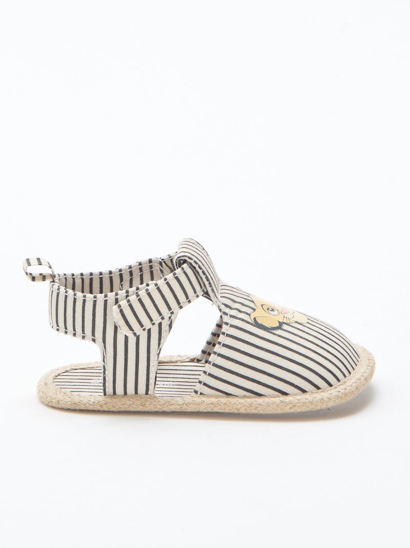 Sandales 'Disney' en toile Beige - Kiabi