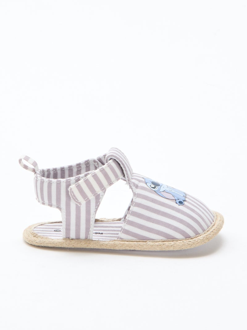 Sandales 'Disney' en toile Violet - Kiabi