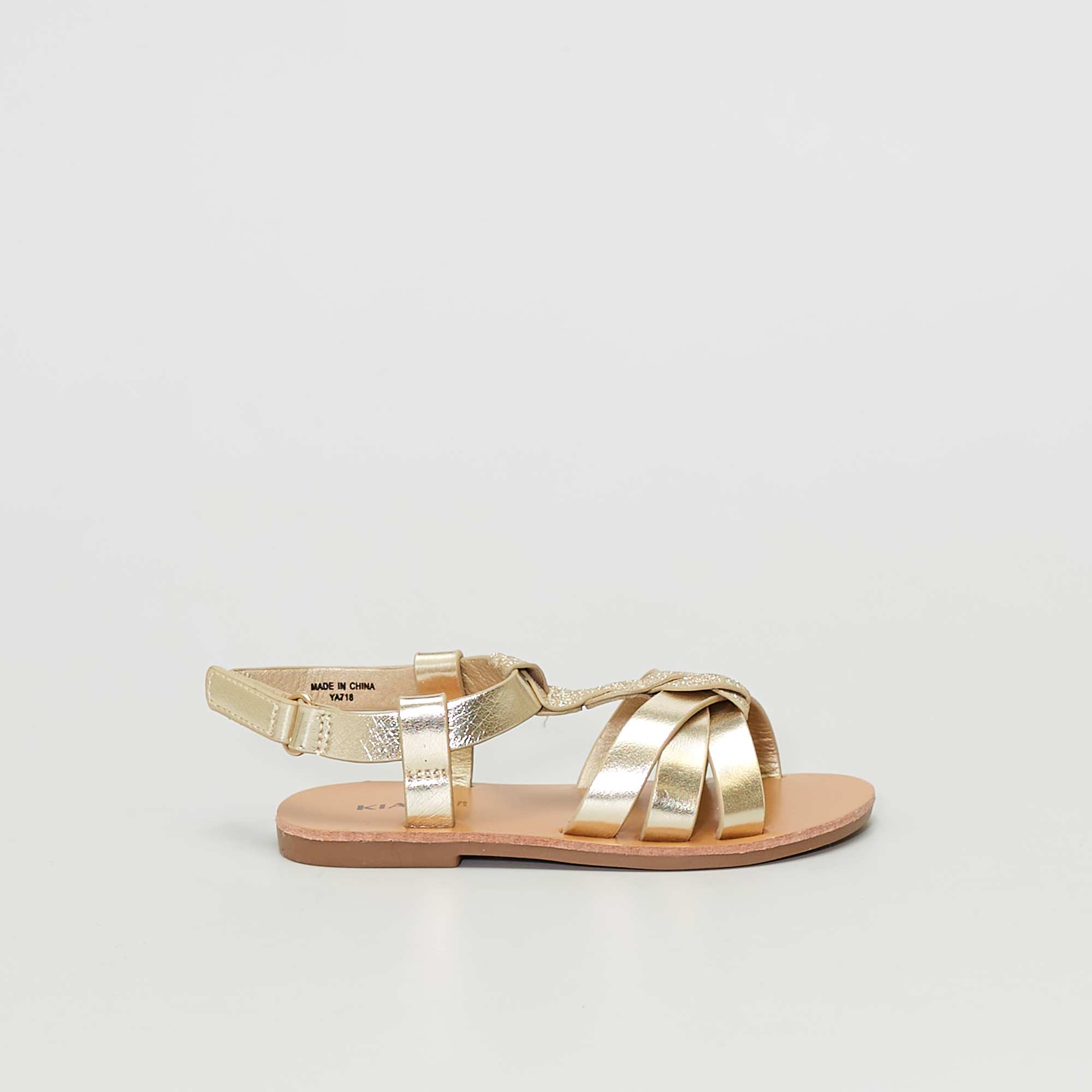sandales dorées h&m