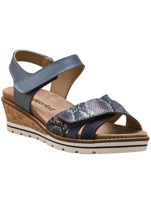 Sandales double scratch compensées - PEDICONFORT - Kiabi