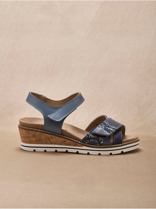 Sandales double scratch compensées - PEDICONFORT - Kiabi