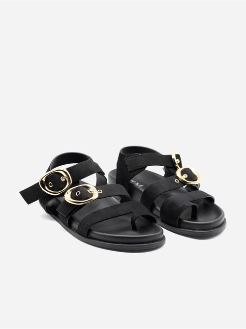 Sandales effet daim - C M - Kiabi