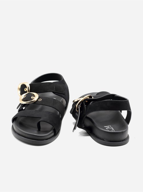 Sandales effet daim - C M - Kiabi