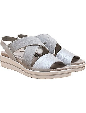 Sandales élastiquées à semelle amovible - PEDICONFORT