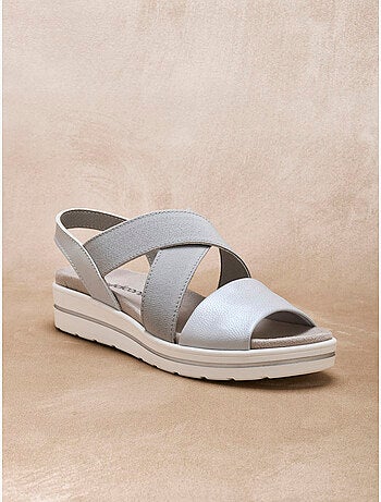 Sandales élastiquées à semelle amovible - PEDICONFORT