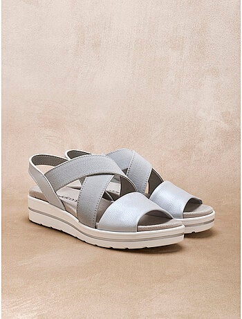 Sandales élastiquées à semelle amovible - PEDICONFORT