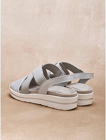 Sandales élastiquées à semelle amovible - PEDICONFORT