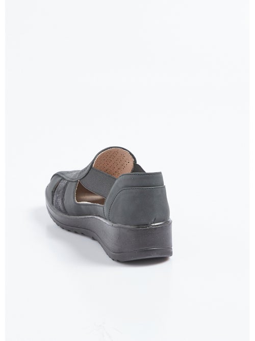 Sandales élastiquées largeur confort - Afibel - Kiabi