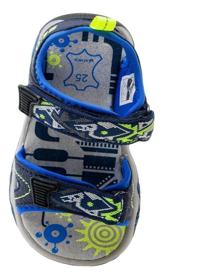 Sandales elsi - bejo Bleu marine - Kiabi