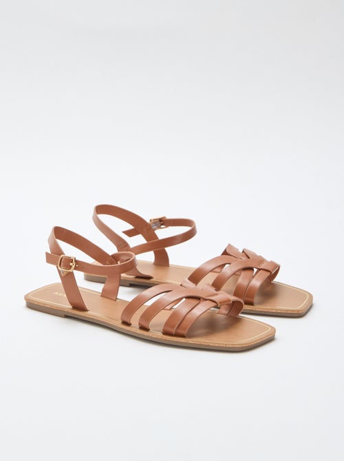 Sandales en bride croisée - Kiabi