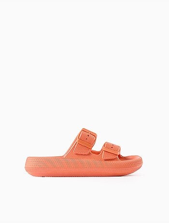Sandales en caoutchouc avec double boucle