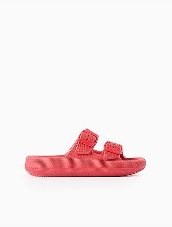 Sandales en caoutchouc avec double boucle