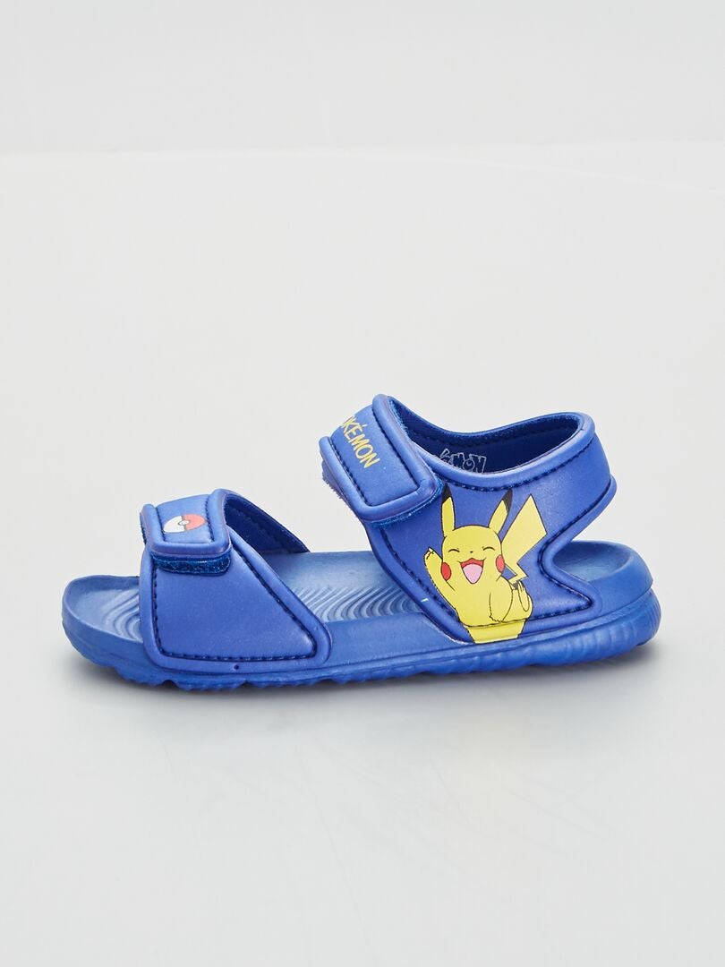 Sandales en caoutchouc 'Pokemon' bleu - Kiabi