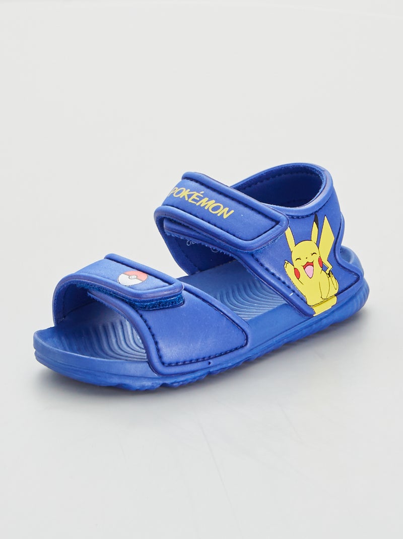Sandales en caoutchouc 'Pokemon' bleu - Kiabi