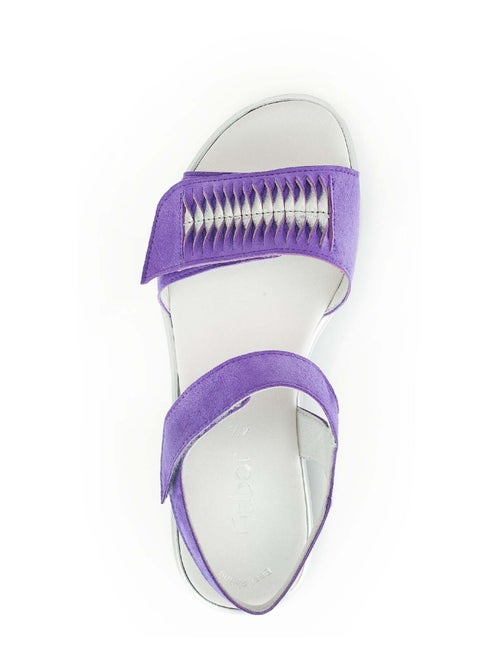 Sandales  en combinaison velours - Kiabi