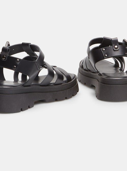 Sandales en cuir à fines brides. BATA - Kiabi