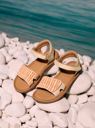 Sandales en Cuir avec Perles