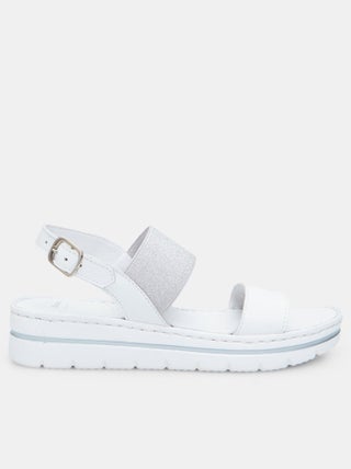 Sandales en cuir avec plateforme 3,5 cm BATA