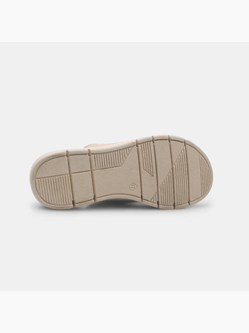 Sandales en cuir avec plateforme BATA - Kiabi