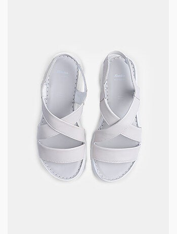 Sandales en cuir avec plateforme BATA