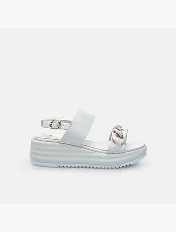 Sandales en cuir avec platform 5 cm bata
